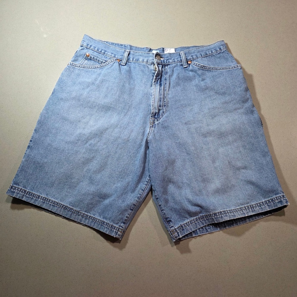 Lucky Brand Dungarees Mens Carpenter Denim Shorts Light Wash Blue Size 38